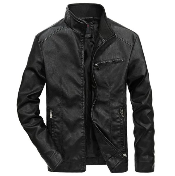 2023 men's jackets men autumn winter leather jacket coat retro stand collar motorcycle warm fleece pu for clothes, Black;brown
2023 men's jackets men autumn winter leather jacket coat retro stand collar motorcycle warm fleece pu for clothes, Black;brown