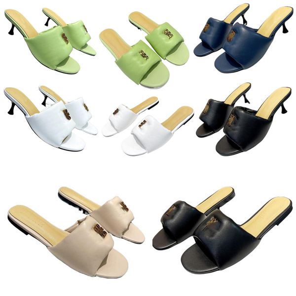 sandals designer sandals women's sandals classic fashion high heels casual shoes comfortable soft cowhide fabric lined with sheepskin c, Black