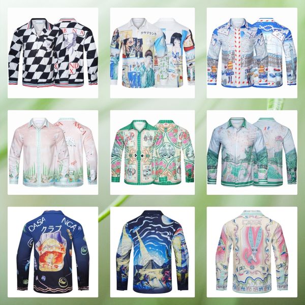 luxury designers men's dress shirts fashion new casablanc summer casual printed shirt homme male slim fit short sleeve shirts -3xl, White;black
luxury designers men's dress shirts fashion new casablanc summer casual printed shirt homme male slim fit short sleeve shirts -3xl, White;black