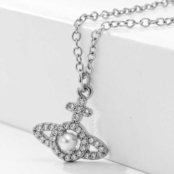 western empress dowager vivian cross line saturn necklace light luxury female fashion design full diamond premium collar chain, Black
western empress dowager vivian cross line saturn necklace light luxury female fashion design full diamond premium collar chain, Black