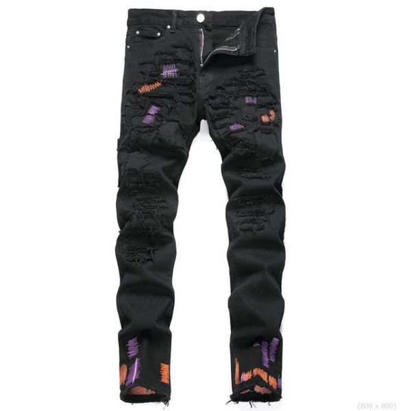 men's jeans am european men's jean with holes trend elastic slim fit pants high end versatile gzh3tq408, Blue
men's jeans am european men's jean with holes trend elastic slim fit pants high end versatile gzh3tq408, Blue