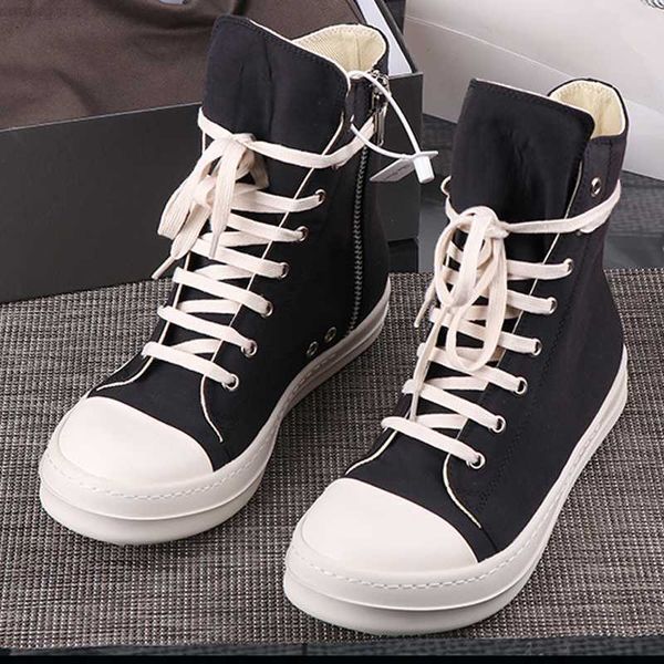 high 2022s street rick canvas shoes men's casual shoes black male sneakers streetwear solid lace-up owens designer women's sneaker
high 2022s street rick canvas shoes men's casual shoes black male sneakers streetwear solid lace-up owens designer women's sneaker