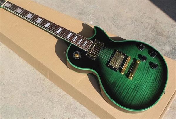 tiger flame maple lp custom green burst electric guitar mahogany body rosewood fingerboard golden hardware
tiger flame maple lp custom green burst electric guitar mahogany body rosewood fingerboard golden hardware