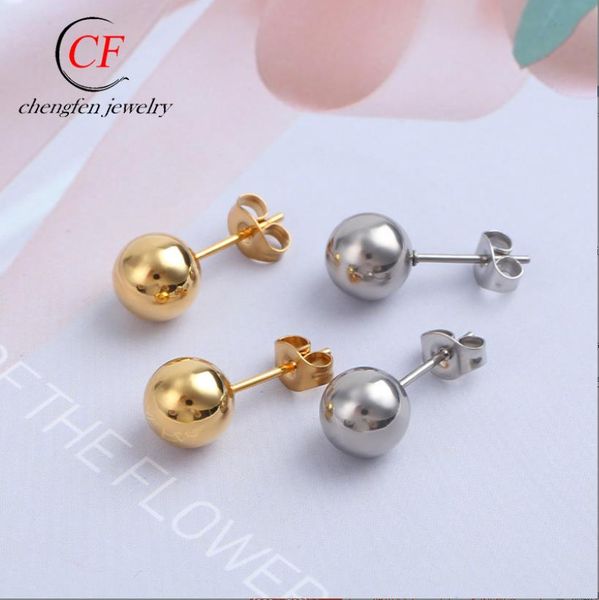 dangle & chandelier fashionable new round bead earrings, european and american personalized titanium steel earrings, simple and versatile be, Silver
dangle & chandelier fashionable new round bead earrings, european and american personalized titanium steel earrings, simple and versatile be, Silver