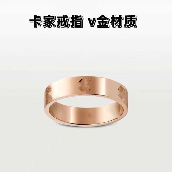 high version carti v-gold ring without diamond wide and narrow version 18k rose gold love classic style gift for couples, Silver
high version carti v-gold ring without diamond wide and narrow version 18k rose gold love classic style gift for couples, Silver