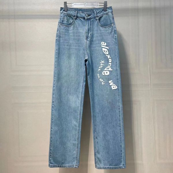 womens jeans european and american style letter print high waist nonstretch loose wide leg pants y2k 230707, Blue
womens jeans european and american style letter print high waist nonstretch loose wide leg pants y2k 230707, Blue