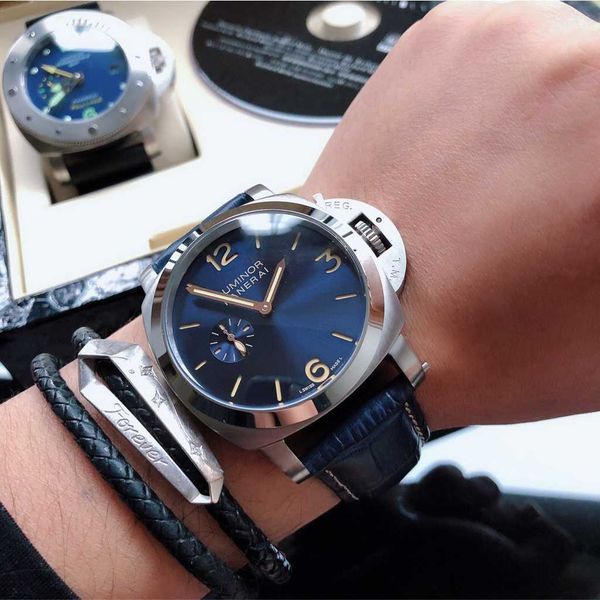 luxury mechanical watch panaral_ sapphire mirror swiss automatic movement size 44mm imported cowhide strap 9df1, Slivery;brown
luxury mechanical watch panaral_ sapphire mirror swiss automatic movement size 44mm imported cowhide strap 9df1, Slivery;brown