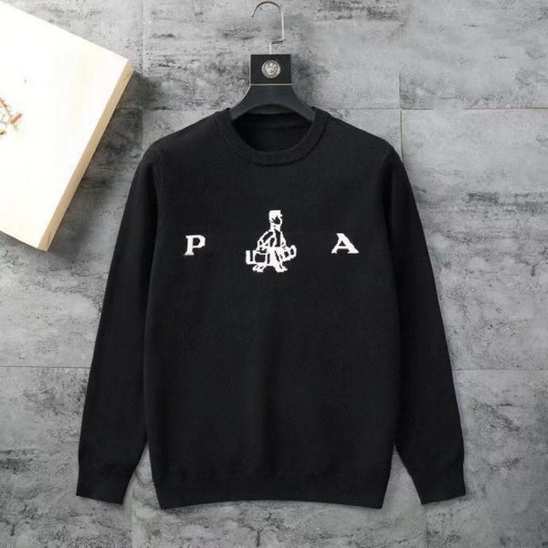 classic new designer men's sweater warm wool underwear pullover autumn and winter men's top, White;black
classic new designer men's sweater warm wool underwear pullover autumn and winter men's top, White;black