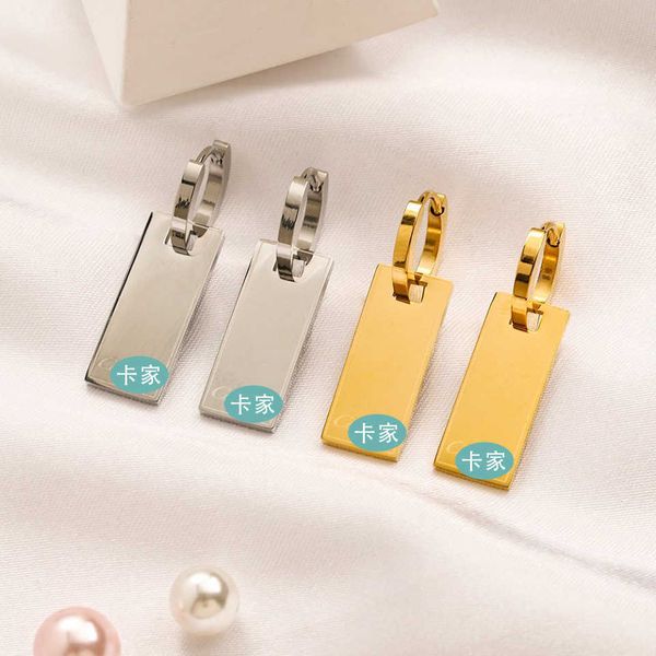counter quality titanium steel carti letter etched earrings stainless classic simple rectangular geometry hanging tag, Golden;silver
counter quality titanium steel carti letter etched earrings stainless classic simple rectangular geometry hanging tag, Golden;silver