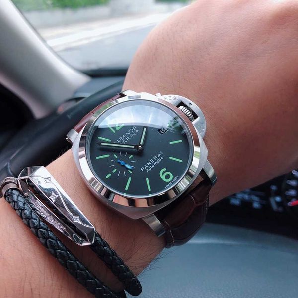 luxury mechanical watch panaral_ sapphire mirror swiss automatic movement size 44mm imported cowhide strap ig2o, Slivery;brown
luxury mechanical watch panaral_ sapphire mirror swiss automatic movement size 44mm imported cowhide strap ig2o, Slivery;brown