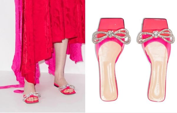 luxury brands women sandal slipper double bow slide sandal square-toe flat sandals machs shoes fashion pop heel with box, Black
luxury brands women sandal slipper double bow slide sandal square-toe flat sandals machs shoes fashion pop heel with box, Black