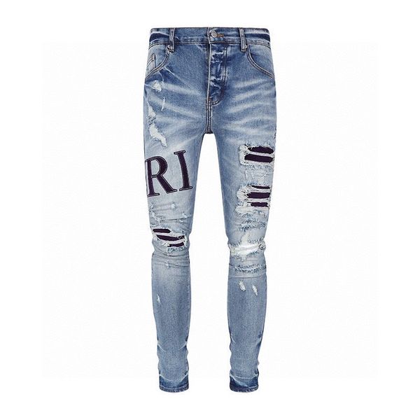 2023 designer mens jeans #1 pants ripped high designer jeans men's jeans embroidered pants fashion hole pants selling zipper pants am~s, Blue
2023 designer mens jeans #1 pants ripped high designer jeans men's jeans embroidered pants fashion hole pants selling zipper pants am~s, Blue