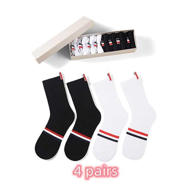 men's socks tb thom men's socks ins 4 pairs luxury brand stripes middle tube sock women's casual street fashion harajuku whol, Black
men's socks tb thom men's socks ins 4 pairs luxury brand stripes middle tube sock women's casual street fashion harajuku whol, Black