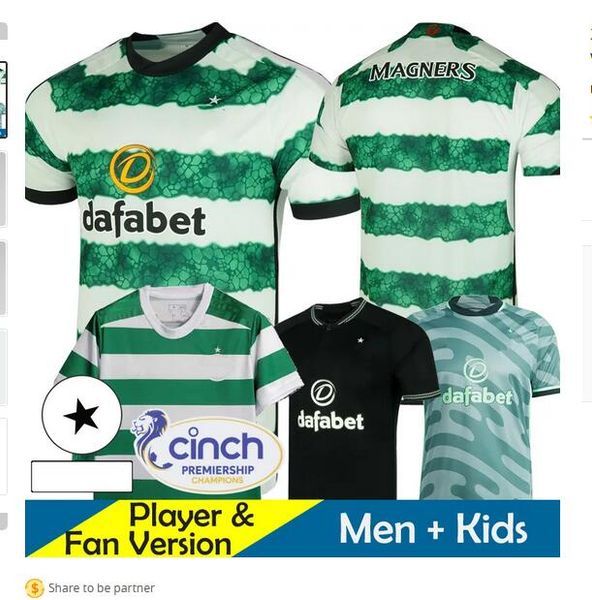 23/24 celtic football shirt fc soccer jerseys 2023 2024 voetbal voetbalshirts home away third player version training goalkeeper kyogo abada, Black;yellow
23/24 celtic football shirt fc soccer jerseys 2023 2024 voetbal voetbalshirts home away third player version training goalkeeper kyogo abada, Black;yellow
