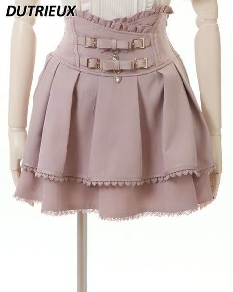 skirts japanese mine double butterfly braid buckle leather ring high waist skirt shorts women summer sweet pink lace pleated skirt 230707, Black
skirts japanese mine double butterfly braid buckle leather ring high waist skirt shorts women summer sweet pink lace pleated skirt 230707, Black