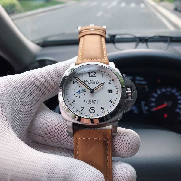 luxury mechanical watch panaral_ swiss mechanical movement sapphire mirror size 44mm imported leather watch strap 9k6c, Slivery;brown
luxury mechanical watch panaral_ swiss mechanical movement sapphire mirror size 44mm imported leather watch strap 9k6c, Slivery;brown