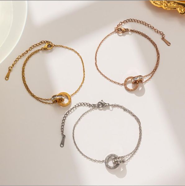 tennis diamond set roman numerals double ring interlocking bracelet titanium female titanium steel plated 18k rose gold simple temperament b, Golden;silver
tennis diamond set roman numerals double ring interlocking bracelet titanium female titanium steel plated 18k rose gold simple temperament b, Golden;silver