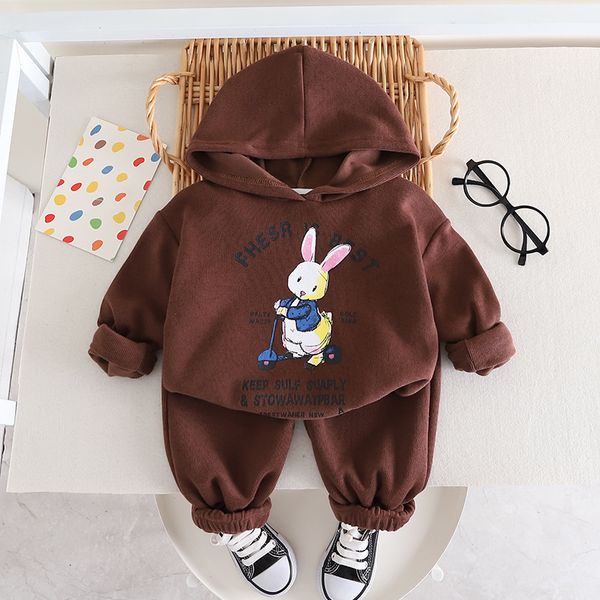 Spring Autumn Girls Clothes Set Cartoon Hooded Boys Sports Suit 1-5 Years Kids Tracksuit Baby Girls Sweatshirt Pants Outfit, Brown
Spring Autumn Girls Clothes Set Cartoon Hooded Boys Sports Suit 1-5 Years Kids Tracksuit Baby Girls Sweatshirt Pants Outfit, Brown