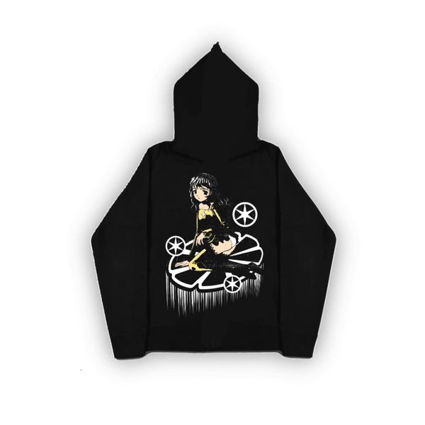 womens hoodies sweatshirts retro harajuku oversized sweatshirt women street hip hop anime print trend clothing y2k casual loose zipper hoodi, Black 
womens hoodies sweatshirts retro harajuku oversized sweatshirt women street hip hop anime print trend clothing y2k casual loose zipper hoodi, Black