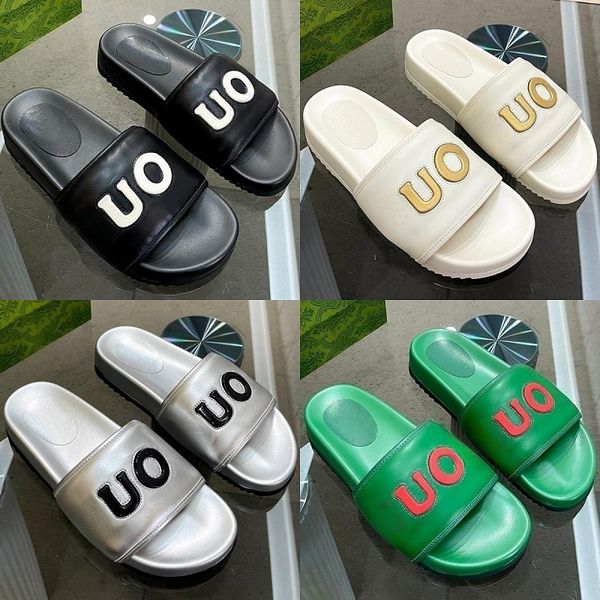 leather letter slippers classic designer shoes fashion womens platform shoes outdoor breathable beach shoes comfortable non-slip casual shoe, Black
leather letter slippers classic designer shoes fashion womens platform shoes outdoor breathable beach shoes comfortable non-slip casual shoe, Black