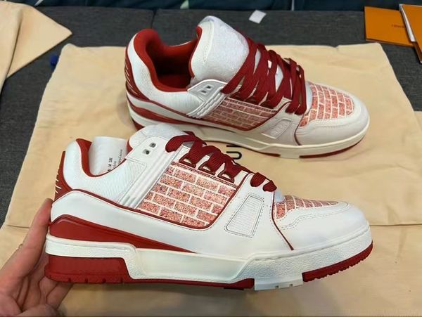 designer shoes fashion luxury brand trainer causal shoes artist co-branded milan limited edition low-lace-up fashion sneakers white red, Black
designer shoes fashion luxury brand trainer causal shoes artist co-branded milan limited edition low-lace-up fashion sneakers white red, Black