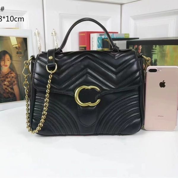 stylish classic ladies solid color pu chevron leather bag marmont handle crossbody antique gold double letter chain shoulder bag vintage cha
stylish classic ladies solid color pu chevron leather bag marmont handle crossbody antique gold double letter chain shoulder bag vintage cha