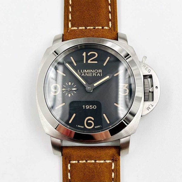 luxury mechanical watch panaral_ automatic sapphire mirror 44mm*13mm imported cowhide watchband 5q4r, Slivery;brown
luxury mechanical watch panaral_ automatic sapphire mirror 44mm*13mm imported cowhide watchband 5q4r, Slivery;brown