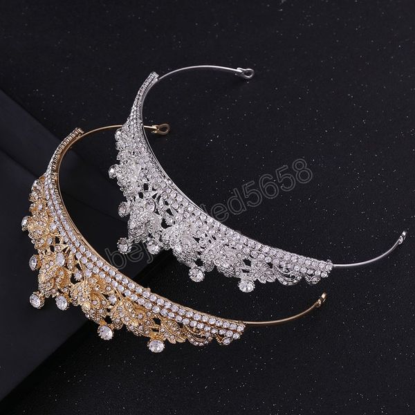 fine silver plate crown tiaras elegant crowns with white rhinestones for birthday party ceremony, White;golden
fine silver plate crown tiaras elegant crowns with white rhinestones for birthday party ceremony, White;golden