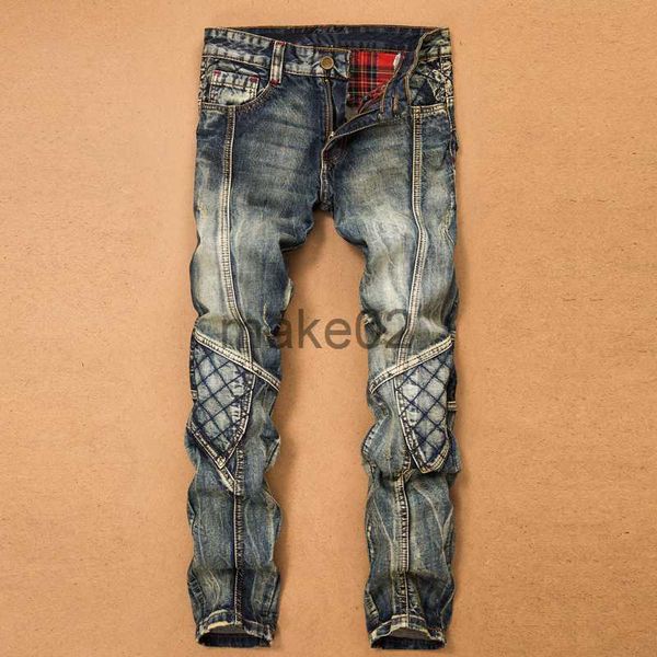 men's jeans jeans for men cargo pants splicing denim trousers biker male straight casual designer military many multipocket x0710, Blue
men's jeans jeans for men cargo pants splicing denim trousers biker male straight casual designer military many multipocket x0710, Blue