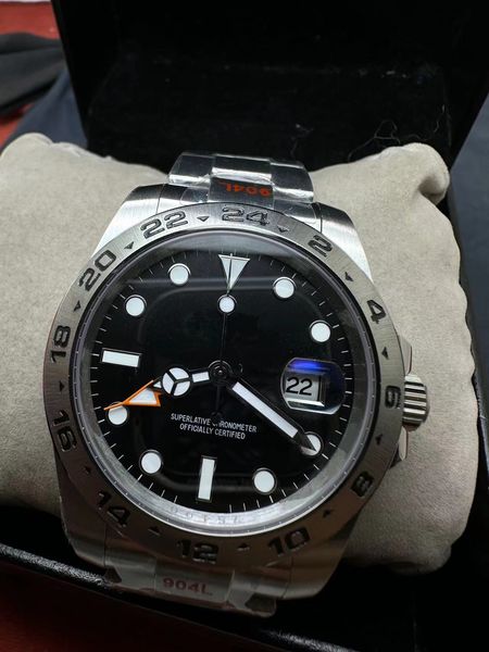 904l stainless steel strap and case fashion sport men's watches black dial real real gmt working automatic mechanical movement waterpro, Slivery;black
904l stainless steel strap and case fashion sport men's watches black dial real real gmt working automatic mechanical movement waterpro, Slivery;black