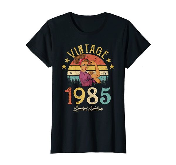 women's tshirt 100 cotton women lady girl vintage 1985 made in 38th birthday 38 years old 230707, White
women's tshirt 100 cotton women lady girl vintage 1985 made in 38th birthday 38 years old 230707, White