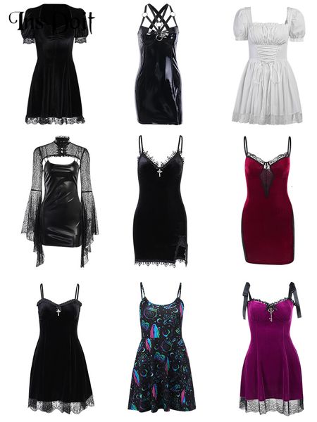 basic casual dresses insdoit gothic summer black dress women y2k lolita vintage lace sleeveless mini dress aesthetic fashion party a-line dr, Black;gray
basic casual dresses insdoit gothic summer black dress women y2k lolita vintage lace sleeveless mini dress aesthetic fashion party a-line dr, Black;gray