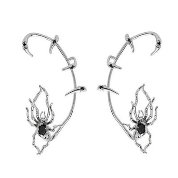 european and american vintage spider claw zircon sleeve earrings without perforation earclips women's jewelry gift ae1013, Silver
european and american vintage spider claw zircon sleeve earrings without perforation earclips women's jewelry gift ae1013, Silver