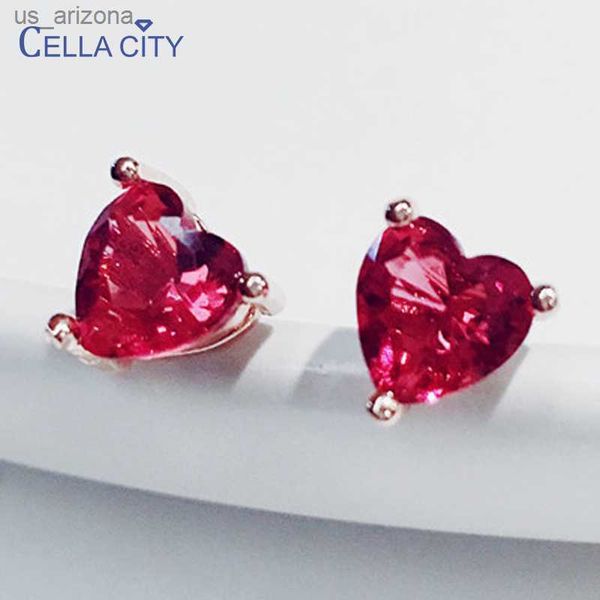 cellacity calssic women 925 sterling silver stud earrings for women with heart shaped ruby gemstone christmas gift wholesale l230620, Golden;silver
cellacity calssic women 925 sterling silver stud earrings for women with heart shaped ruby gemstone christmas gift wholesale l230620, Golden;silver