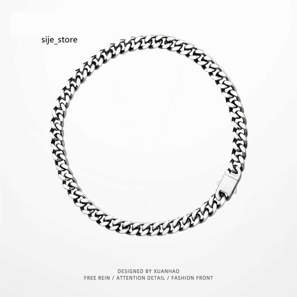xuanhaofeng three-dimensional square hip-hop necklace titanium steel men's thick chain cuban clavicle neck chain cuban, Black
xuanhaofeng three-dimensional square hip-hop necklace titanium steel men's thick chain cuban clavicle neck chain cuban, Black
