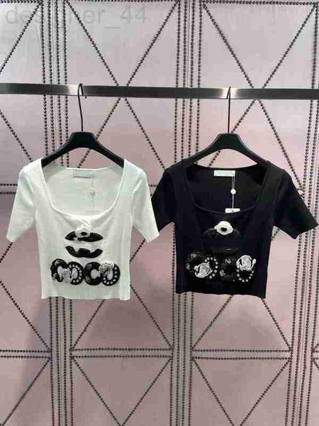 women's knits & tees designer sweaters 2023 summer sequin embroidery pullowomen flower knitted sweater u-neck short sleeve casual, White
women's knits & tees designer sweaters 2023 summer sequin embroidery pullowomen flower knitted sweater u-neck short sleeve casual, White