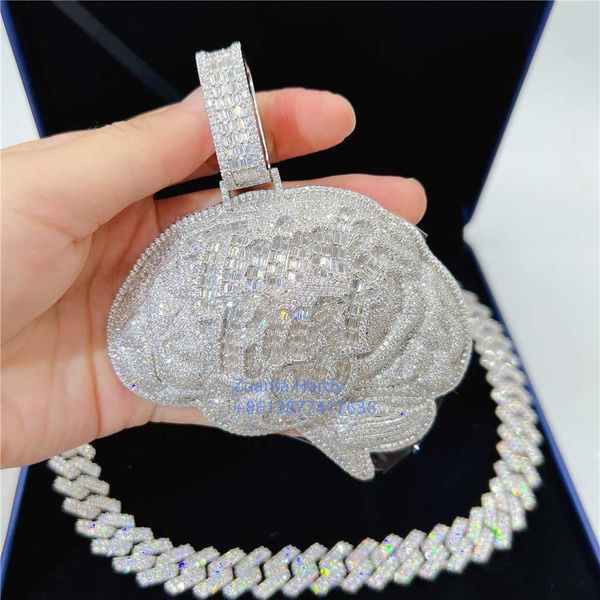 pass tester iced out vvs baguette moissanite 3d brain pendant hip hop men jewelry 925 silver sterling custom pendant
pass tester iced out vvs baguette moissanite 3d brain pendant hip hop men jewelry 925 silver sterling custom pendant