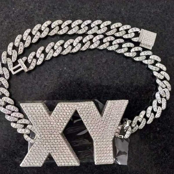 blues rts hip hop jewelry s925 sterling silver 12mm cuban chain link miami moissanite custom 3d letter necklace
blues rts hip hop jewelry s925 sterling silver 12mm cuban chain link miami moissanite custom 3d letter necklace