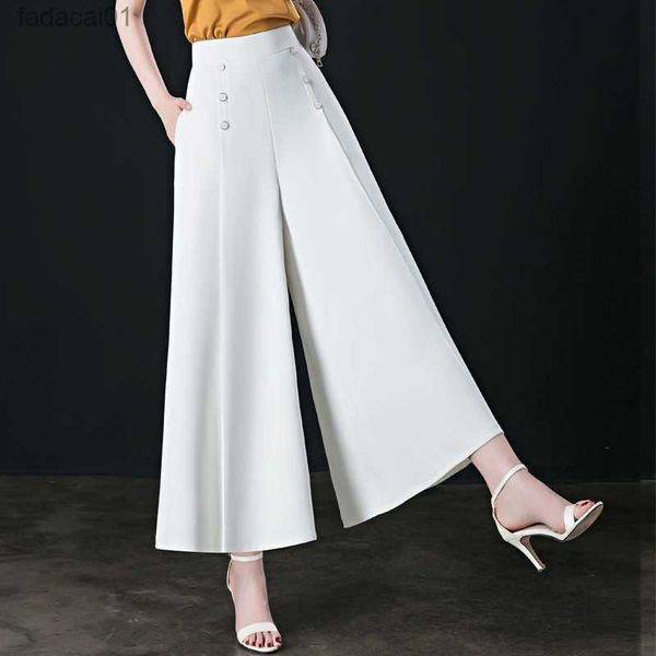 white wide leg pants female high waist slim fit skirt pants korean baggy vintage casual trousers fashion trends women's clothing l23062, Black;white
white wide leg pants female high waist slim fit skirt pants korean baggy vintage casual trousers fashion trends women's clothing l23062, Black;white
