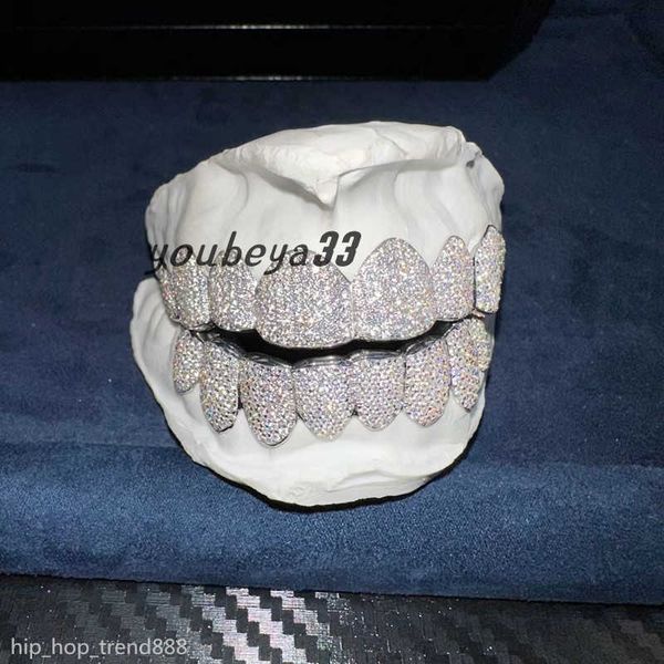 exclusive customization moissanite teeth grillz iced out hop 925 silver decorative braces real diamond bling tooth grills for men, Black
exclusive customization moissanite teeth grillz iced out hop 925 silver decorative braces real diamond bling tooth grills for men, Black