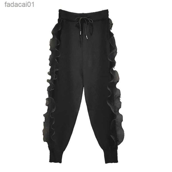 women fashion black harem pants korean style harajuku ruffle patch trousers causal high waist pantalones mujer loose sweatpants l230621, Black;white
women fashion black harem pants korean style harajuku ruffle patch trousers causal high waist pantalones mujer loose sweatpants l230621, Black;white