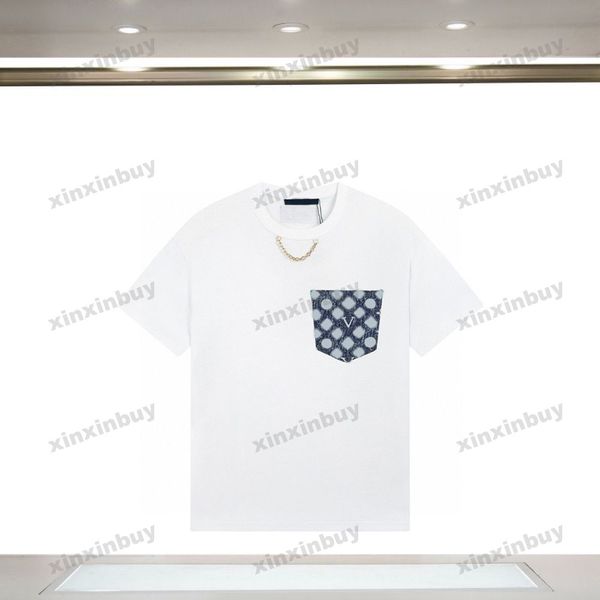 xinxinbuy men designer tee t shirt 23ss paris denim pockets short sleeve cotton women white black blue xs-2xl, Black;brown
xinxinbuy men designer tee t shirt 23ss paris denim pockets short sleeve cotton women white black blue xs-2xl, Black;brown