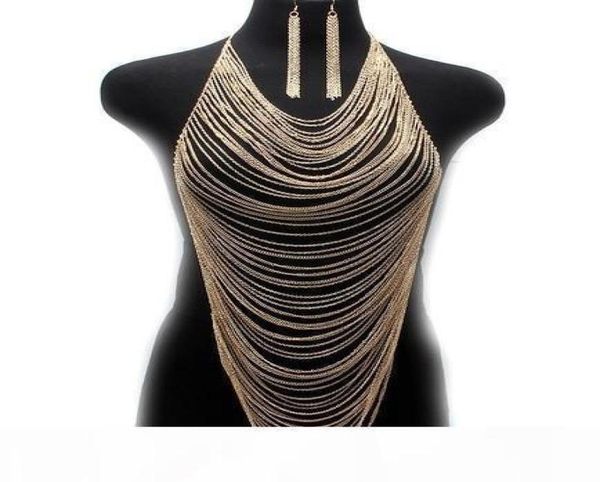 multilayer body chains earrings europe fashion women multi curb chain metal silver gold tassel body chain harness necklace pendant7629003
multilayer body chains earrings europe fashion women multi curb chain metal silver gold tassel body chain harness necklace pendant7629003