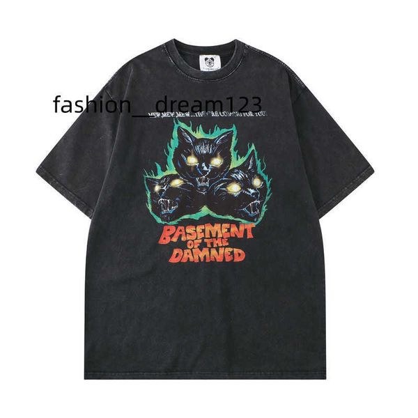 evil cat dark print men t-shirt hip-hop high street short-sleeved tee washing water to make old half-sleeved men's clothing, White;black
evil cat dark print men t-shirt hip-hop high street short-sleeved tee washing water to make old half-sleeved men's clothing, White;black