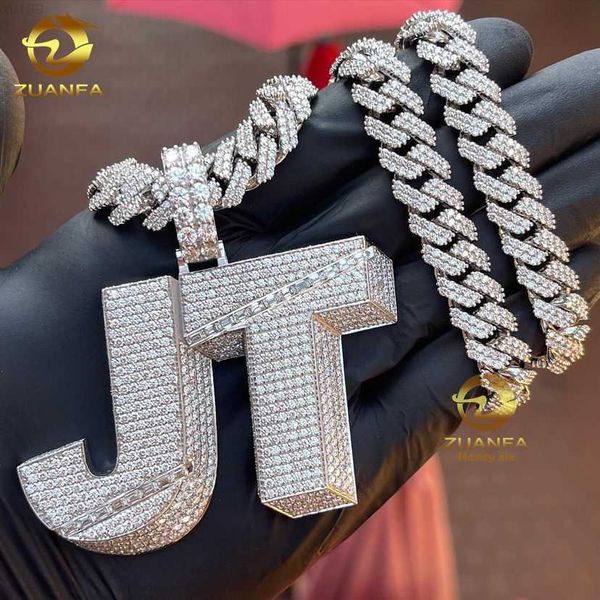 drop shipping custom made capital letter initial cut vvs moissanite iced out custom pendant, Silver
drop shipping custom made capital letter initial cut vvs moissanite iced out custom pendant, Silver