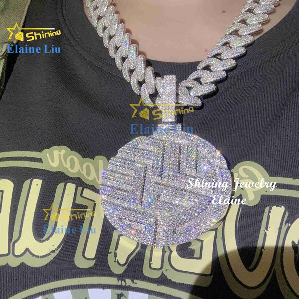 wholesale price hip hop iced out custom vvs moissanite luxury sterling silver pendant
wholesale price hip hop iced out custom vvs moissanite luxury sterling silver pendant