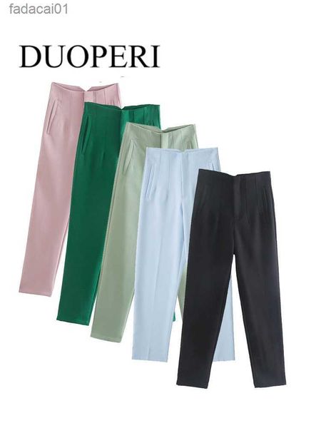 duoperi women fashion anklelength pants with side pockets vintage zipper fly high waist vintage female trousers mujer l230621, Black;white
duoperi women fashion anklelength pants with side pockets vintage zipper fly high waist vintage female trousers mujer l230621, Black;white