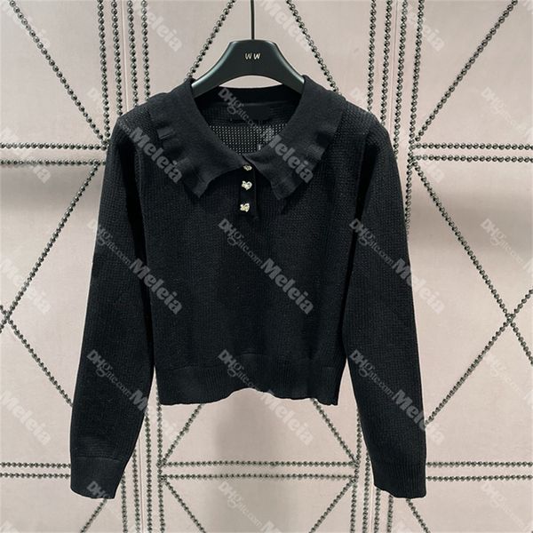 letter embroidered sweaters women pullover knitted sweater lapel neck ladies sweaters, White;black
letter embroidered sweaters women pullover knitted sweater lapel neck ladies sweaters, White;black