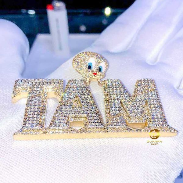 custom design iced out 2.5 inch vvs moissanite diamond 925 silver 10k 14k solid gold name letter moissanite custom pendant
custom design iced out 2.5 inch vvs moissanite diamond 925 silver 10k 14k solid gold name letter moissanite custom pendant