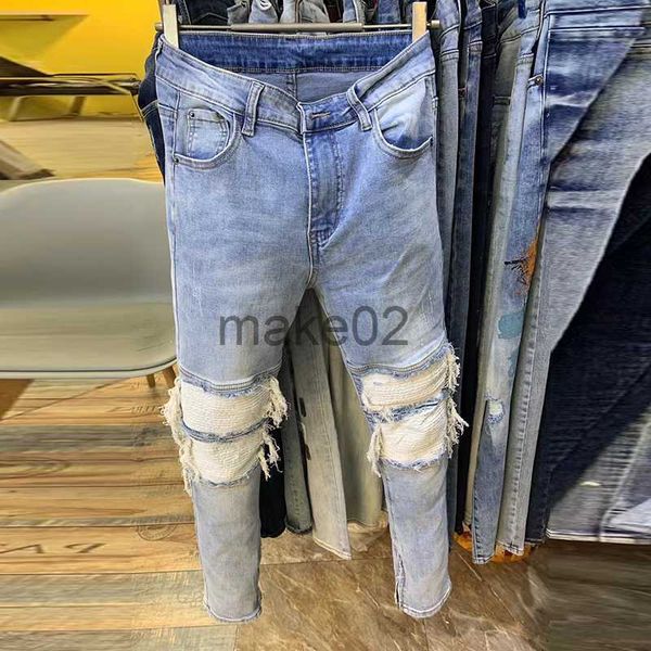 men's jeans ripped jeans for men stacked jeans 2021 men trendy slim jeans fashion brand hole beggar personality pants skinny jeans men, Blue
men's jeans ripped jeans for men stacked jeans 2021 men trendy slim jeans fashion brand hole beggar personality pants skinny jeans men, Blue